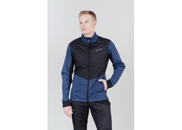 Тренировочная куртка Nordski Hybrid Pro Blue/Black M, арт.NSM303170